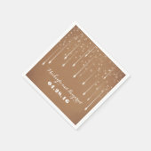 String Lights Wedding Modern Serviette (Ecke)