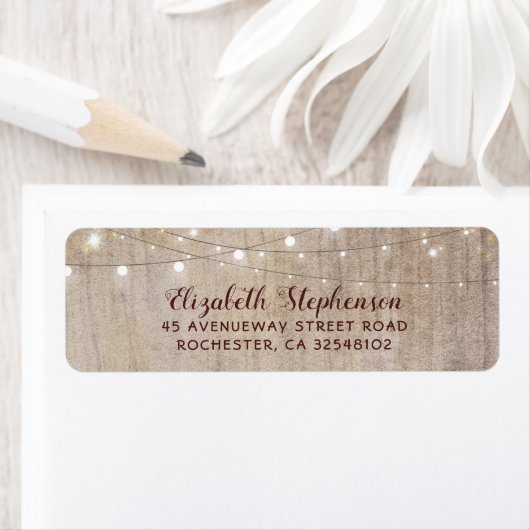 String Lights Wood Rustic Wedding (Insitu)