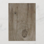 String Lights Wood Rustic Wedding Information Begleitkarte (Rückseite)