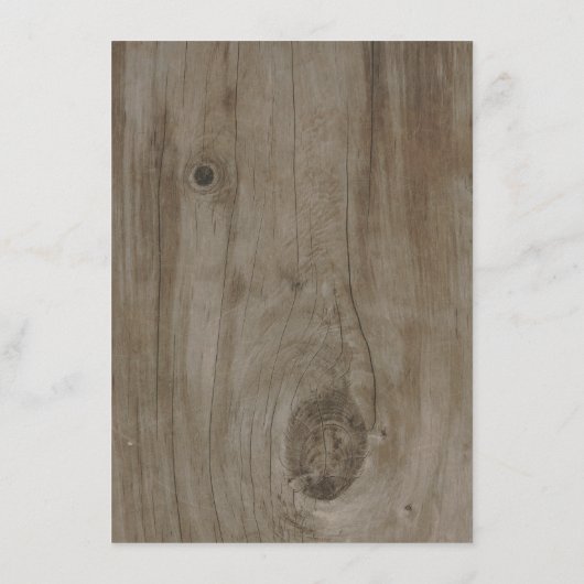 String Lights Wood Rustic Wedding Information Begleitkarte (Rückseite)