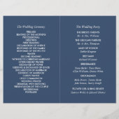String Lights, Yellow & White Wedding Program (Rückseite)