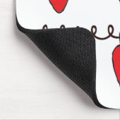 String Lights Zeichnend Weihnachts-Glühbirne Zeich Mousepad (Ecke)