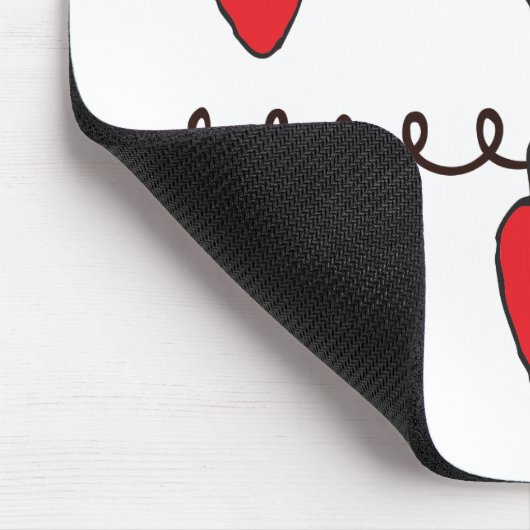 String Lights Zeichnend Weihnachts-Glühbirne Zeich Mousepad (Ecke)