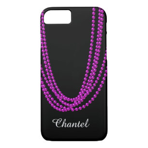 String of Pearls iPhone 7 Case in lila
