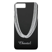 String of Pearls iPhone 7 Plus Case in weiß (Rückseite)