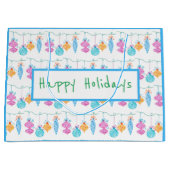 String Ornamente Große Geschenktasche Geschenktüte (Vorderseite)