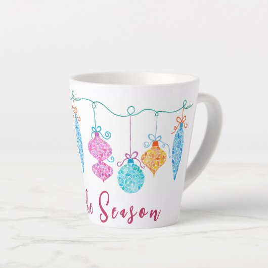 String Ornaments Latte Tasse (Rechte Ecke)