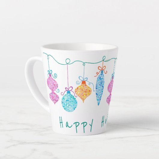 String Ornaments Latte Tasse (Linke Ecke)