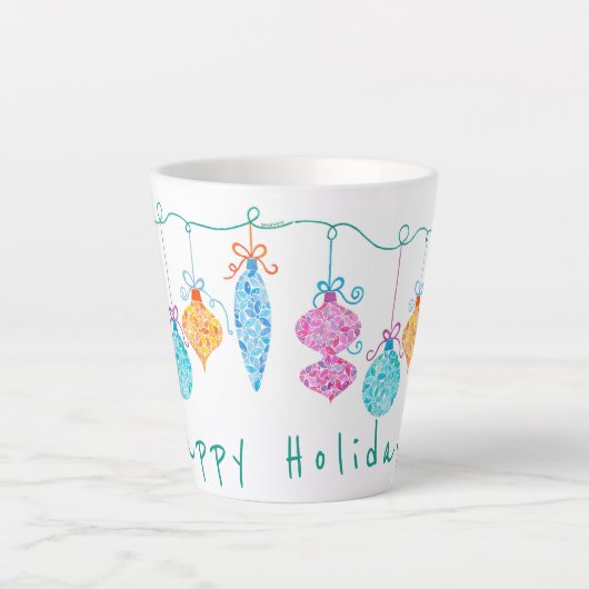 String Ornaments Latte Tasse (Vorderseite)