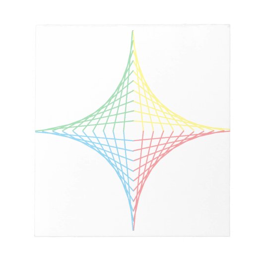 String Star Notizblock (Vorderseite)