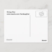 String Star Postkarte (Rückseite)