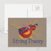 String-Theorie Postkarte (Vorne/Hinten)