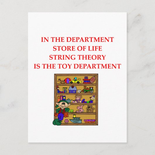 STRING-Theorie Postkarte (Vorderseite)