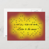 String-Theorie Postkarte (Vorne/Hinten)