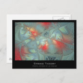 String Theory Fraktal Artist Card Postkarte (Vorne/Hinten)
