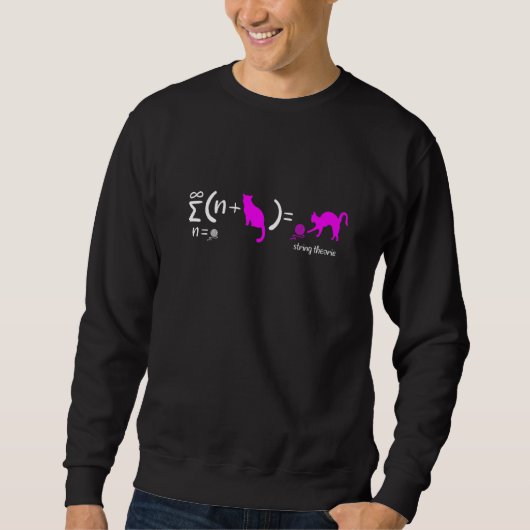 String Theory Science Nerd Physics Schrodinger's C Sweatshirt (Vorderseite)