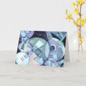 Stringed Musical Instruments: Blank Card Karte (Gelbe Blume)