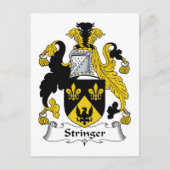 Stringer Familienwappen Postkarte (Vorderseite)