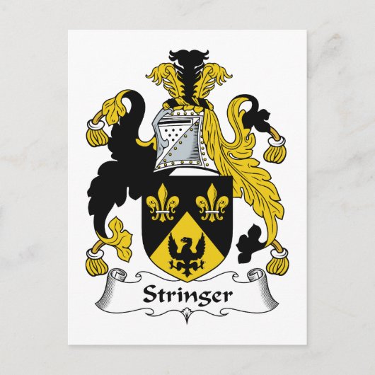 Stringer Familienwappen Postkarte (Vorderseite)