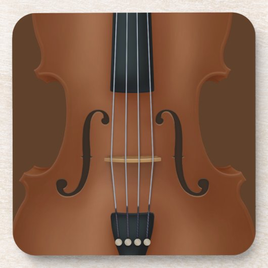 Stringinstrument Violine Viola Detail Getränkeuntersetzer (Vorderseite)