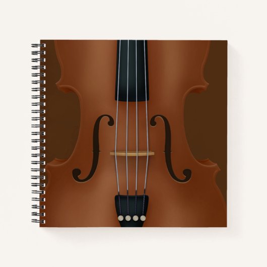 Stringinstrument Violine Viola Detail Notizblock (Vorderseite)