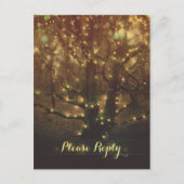 Stringleuchten Forstbäume UAWG Postkarten (Vorderseite)