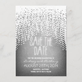 Stringleuchten leuchten rustikal, speichern Sie di Save The Date