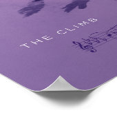 Strings auf der Kletterwand Poster (Ecke)