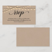 Strings Lights Kraft, UAWG response Umschließkarte Begleitkarte (Vorne/Hinten)