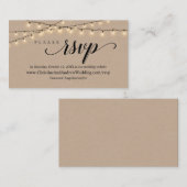 Strings Lights Kraft, UAWG response Umschließkarte Begleitkarte (Vorne/Hinten)