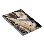 Strings of Imagination – Surreal Cat Notebook Notizblock (Rechte Seite)