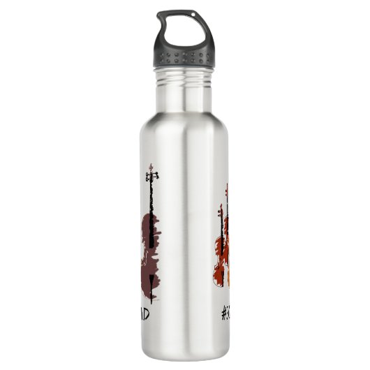 Strings Squad Music Instrument Edelstahlflasche (Rückseite)