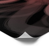 Stringy Red Abstrakt Poster (Ecke)