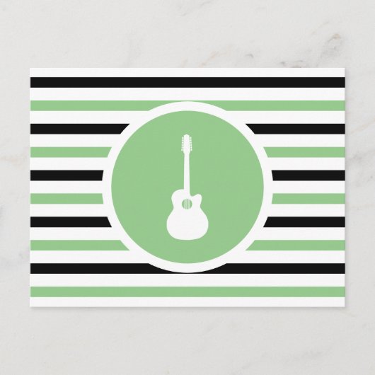 Strip Chic akustisch Gitarre Postcard Postkarte (Vorderseite)