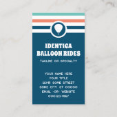 Strip Chic Ballon Business Card Visitenkarte (Rückseite)