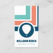 Strip Chic Ballon Business Card Visitenkarte (Vorderseite)