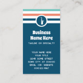 Strip Chic Saxophon Business Card Visitenkarte (Rückseite)