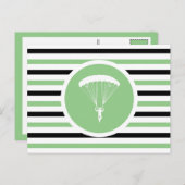 Strip Chic Skydiver Postkarte (Vorne/Hinten)