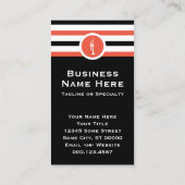 Strip Chic Trumpet Business Card Visitenkarte (Rückseite)