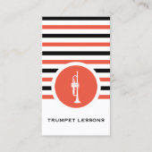 Strip Chic Trumpet Business Card Visitenkarte (Vorderseite)
