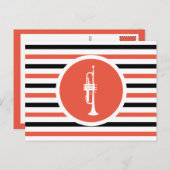 Strip Chic Trumpet Postcard Postkarte (Vorne/Hinten)