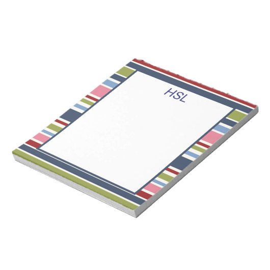 Strip Deep Hues Notepad Notizblock (Rotiert)