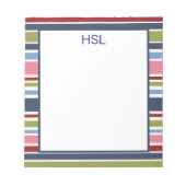 Strip Deep Hues Notepad Notizblock (Vorderseite)