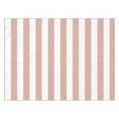 Strip Dusty Pink Tischdecke (Vorderseite (Horizontal))