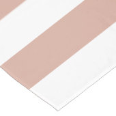 Strip Dusty Pink Tischdecke (Schrägansicht)