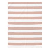Strip Dusty Pink Tischdecke (Vorderseite)