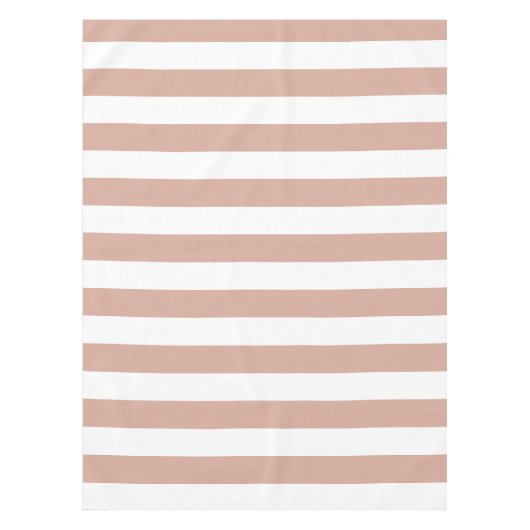 Strip Dusty Pink Tischdecke (Vorderseite)
