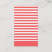 Strip Farben trendige Fotografin Business Card Visitenkarte (Rückseite)