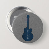 Strip Gitarrenschaltfläche, dunkelblau Button (Vorne & Hinten)