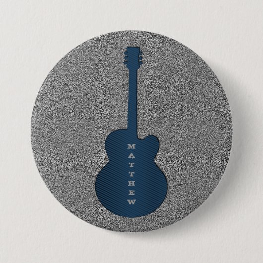 Strip Gitarrenschaltfläche, dunkelblau Button (Vorderseite)